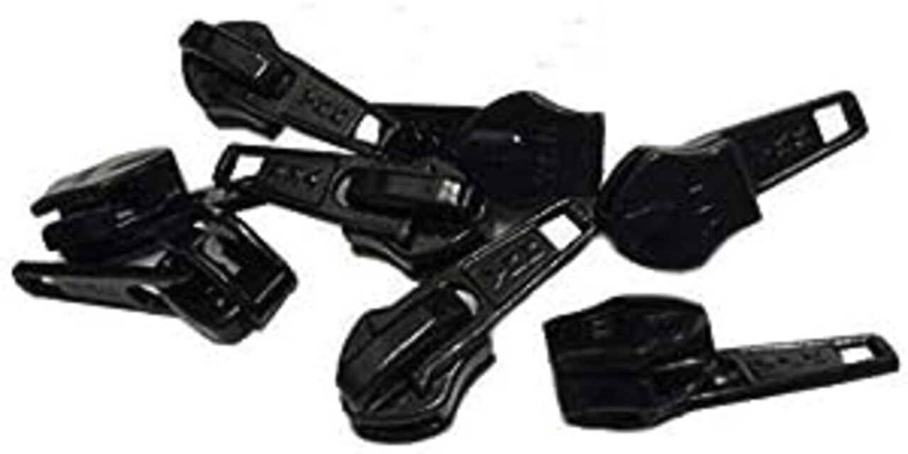 ZipperStop Distributor YKK -Zipper Repair Kit Solution YKK #8 Coil Auto Lock Slider Heavy Weight Color Black Made in USA - 3pcs a Pack